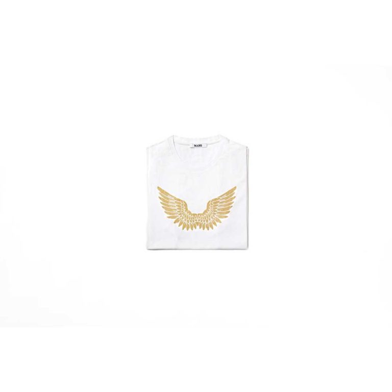 T-SHIRT BOTTONI ALI DORATO - immagine 2