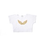 T-SHIRT BOTTONI ALI DORATO "CROP"