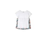 T-SHIRT TROPICAL GARDEN BLANC