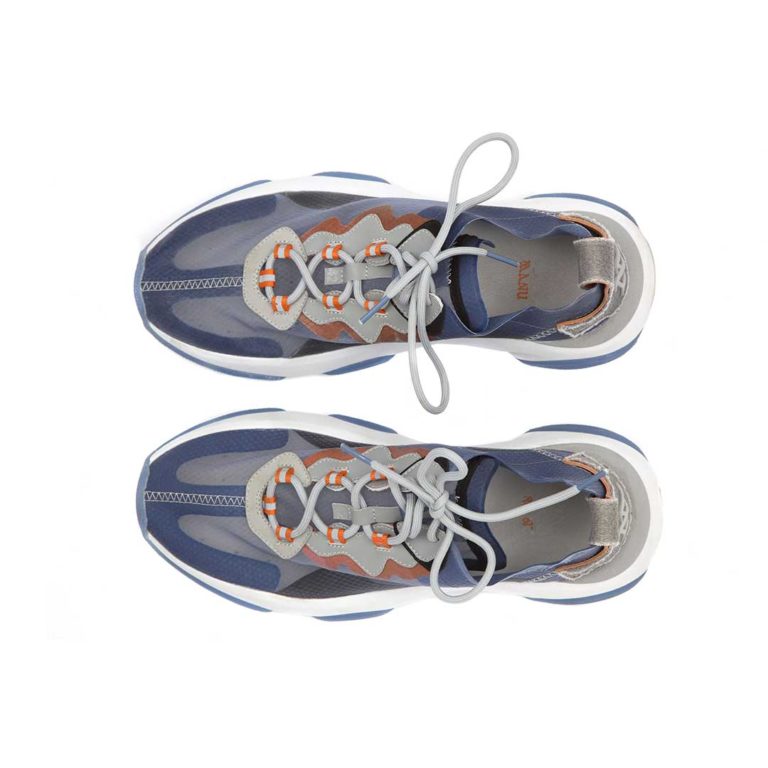 SNEAKERS BLUE MATERIALE TRANSPARENTE - immagine 3