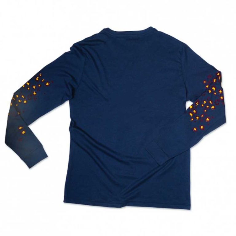 T-SHIRT MANICA LUNGA STAMPA MACCHIE LEOPARDATA - immagine 3