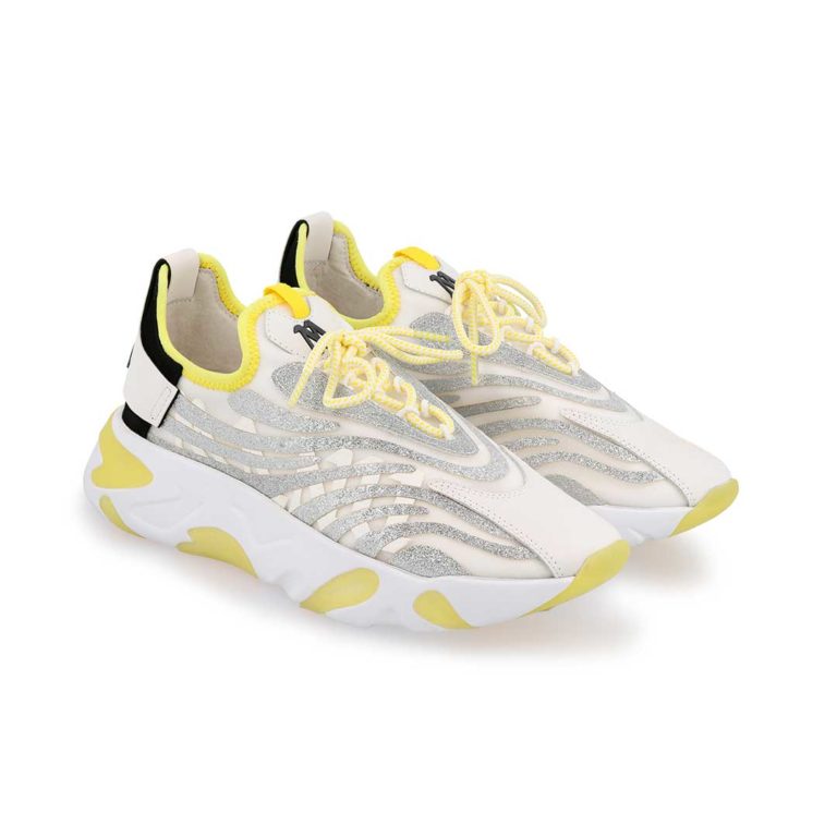 VAMPIRE YELLOW GLITTER SNEAKERS - Image 3